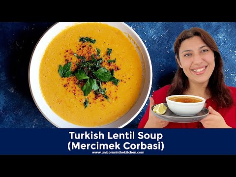 Turkish red lentil soup