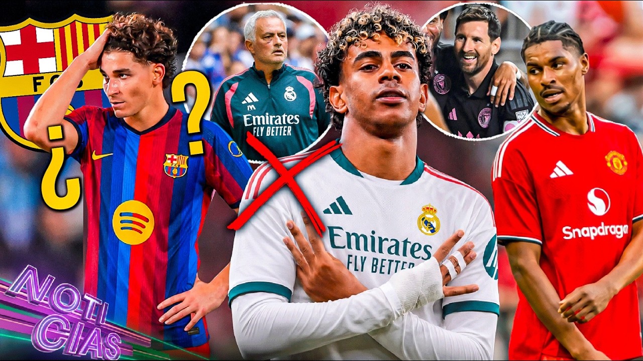 Madrid NO ficharía a Yamal | Julián SÍ podría ir al Barca, pero..| Golazo de Messi |Rashford explota
