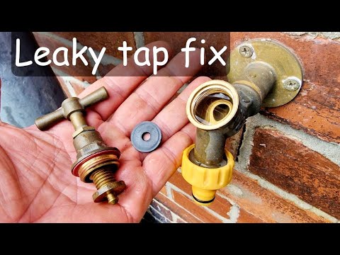 Outside Tap Leaking Fix: Washer Replacement