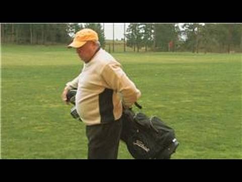 Part of a video titled Golf Equipment : How to Carry a Golf Bag - YouTube