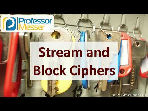 Stream and Block Ciphers - SY0-601 CompTIA Security+ : 2.8