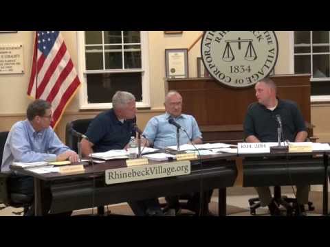 Village of Rhinebeck Board of Trustees Meeting 10/14/2014
