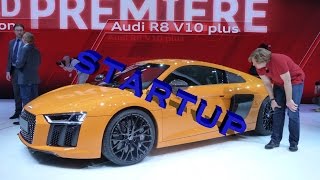 preview picture of video 'Audi R8 V10 Plus Startup Sound @ Geneva Motor Show w/ ThatDudeinBlue [4K UHD]'