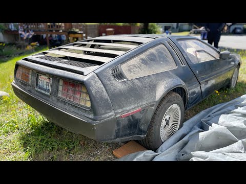 BARN FINDS| 1982 DMC Delorean in BLACK!!!