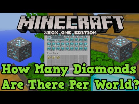 Minecraft Xbox One + PS4 - How Many Diamonds Are In A World?