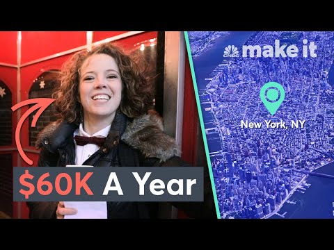 Part of a video titled Living On $60K A Year In NYC | Millennial Money - YouTube