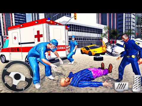 City Emergency Ambulance Driving Rescue Simulator - Android GamePlay