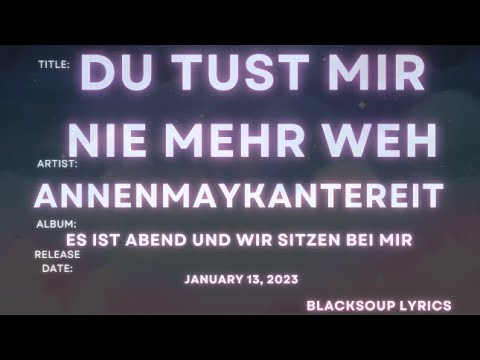 AnnenMayKantereit - Du tust mir nie mehr weh Lyrics