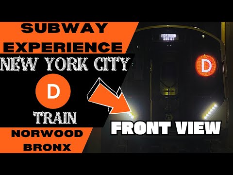 New York City Subway D Express Train (to 205th St-Bronx) Front View