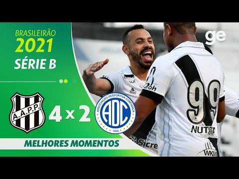 PONTE PRETA 4 X 2 CONFIANÇA | MELHORES MOMENTOS | 18ª RODADA BRASILEIRÃO SÉRIE B 2021 | ge.globo