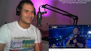 Coach Reaction - John Mark Saga sings &#39;&#39;Too Good At Goodbyes&#39;&#39;