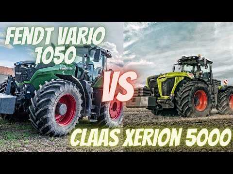 FENDT VARIO 1050 VS CLAAS XERION 5000 #top #tractor #fendt #claas