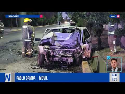 Accidente FATAL en Guaymallén entre dos autos deja un CONDUCTOR fallecido
