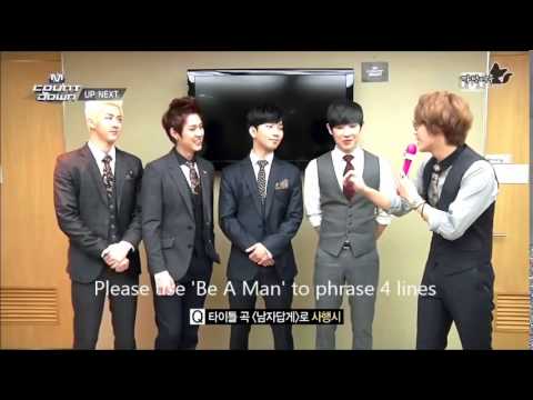 [ENG SUB] 140327 MBLAQ MCD Comeback Stage 남자답게 Interview