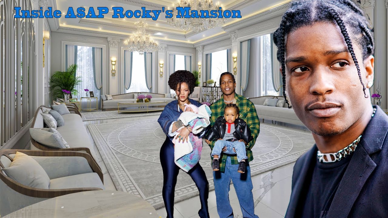Inside A$AP Rocky Beverly Hills Mansion | Girlfriend (Rihanna), 2 Children, Cars, Net Worth 2024...