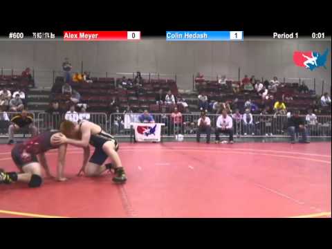 FILAJRFS: 79 KG / 174 lbs: Alex Meyer (Ram WC) vs. Colin Hedash (App State)