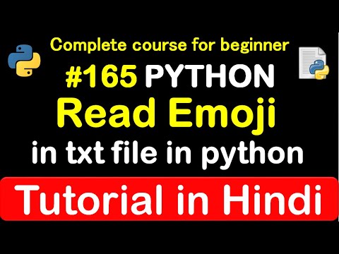 165 Read Emoji In Python Complete Python Tutorial2020