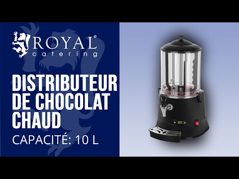 Vidéo - Distributeur de chocolat chaud - 10 litres - Affichage LED