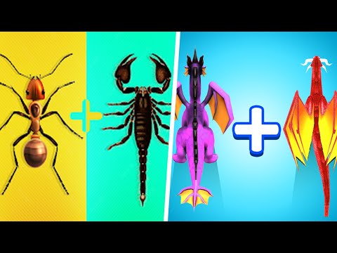 Merge Insect 3D vs Merge Battle 3D: Dragon Fight - Android Battles Gameplay (Part 1)