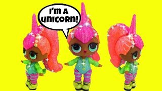 🦄 LOL Neon Q.T. UNICORN CUSTOM Girly Girlz ~ L.O.L. Surprise Doll Wave 2 ~ Doll Video