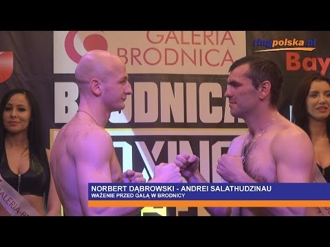 Norbert Dąbrowski - Andrei Salathudzina: Oficjalne ważenie