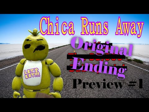 (First Animation preview #1) FNAF SFM | Chica Runs Away! Original Ending