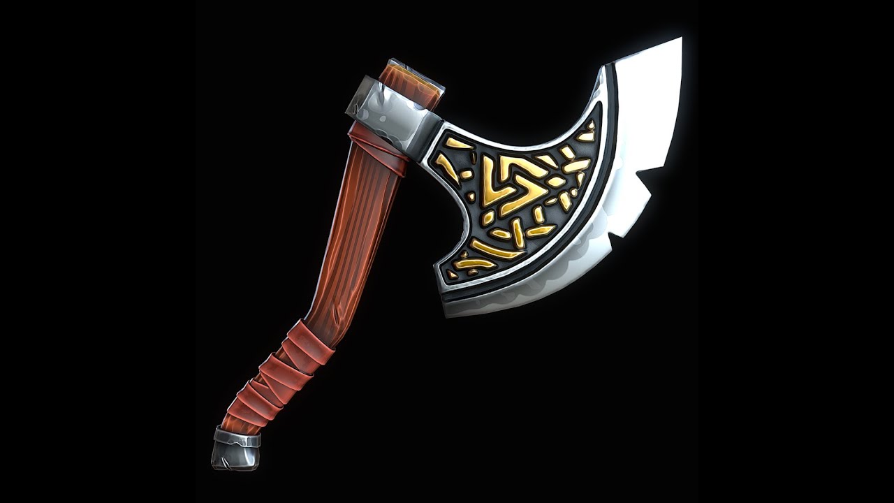 Stylized Axe 3D Model