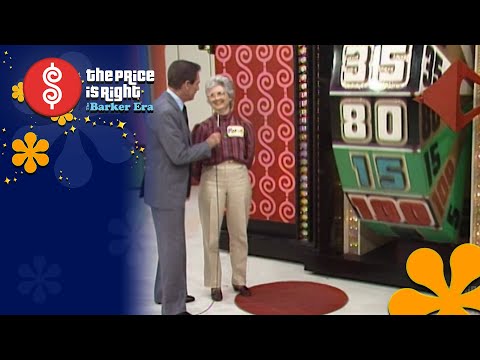 Sassy Contestant Has Fun with Bob Barker While Spinning the Big Wheel - The Price Is Right 1984