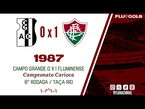 Campo Grande 0 x 1 Fluminense - Campeonato Carioca 1987 (Taça Rio) - 5ª Rodada (06/05/1984)