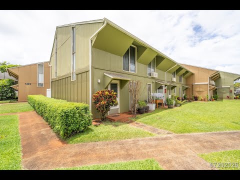 2bd / 1.5ba / 2 parking Condo in Mililani Manor property video