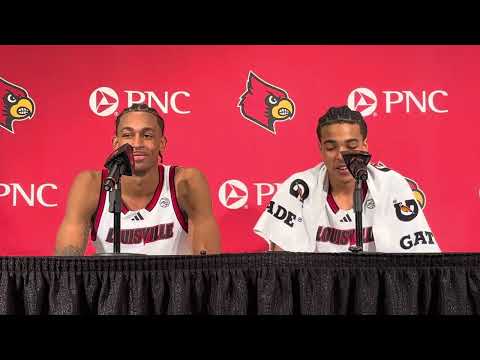 Louisville F Khani Rooths, PG Mikel Brown Jr. Postgame Presser vs. South Carolina State (11/3/25)