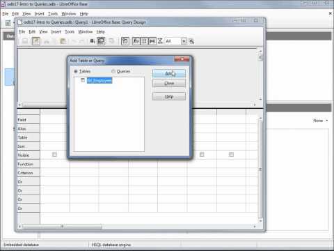 LibreOffice Base (18) Intro to SQL Debugging