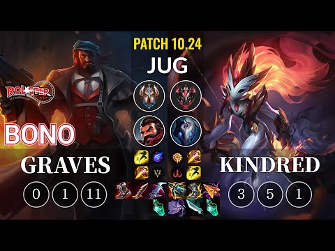 KT Bono Graves vs Kindred Jungle - KR Patch 10.24
