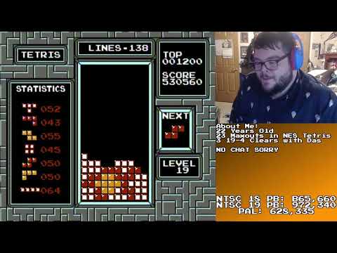Maxout #24 & First B2B 950k Games | NES Tetris | Das