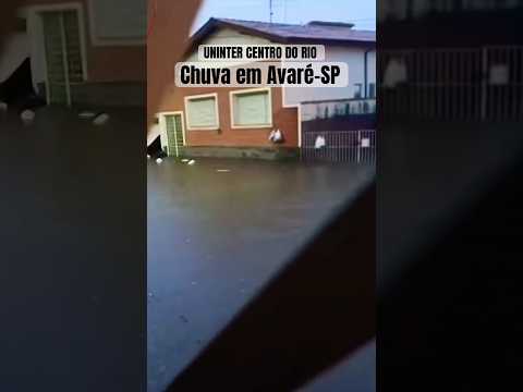 Avaré lidera cidades mais chuvosas de SP com 129 mm em 24 horas