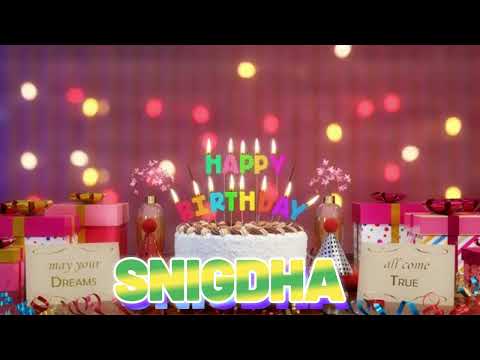 SNIGDHA Happy Birthday Song with Names 🌟 Happy Birthday to You