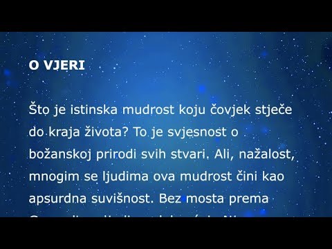 O vjeri - Braco Official TV