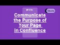 The Purpose of Your Confluence Page - #Shorts