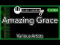 Amazing Grace (HIGHER +3) - Various Artists - Piano Karaoke Instrumental