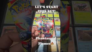 Starting a #Pokémon #phantasmalflames Master Set 🔥 | Pack 1–2 Binder Journey Begins! #cardopening