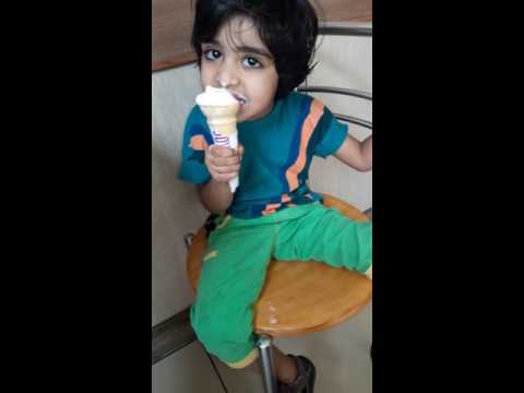 ice cream love # little paridhi