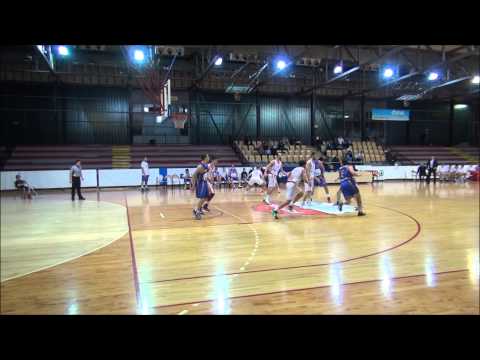 Zabijanje Tima Osolnika na tekmi 2. SKL med Slovanom in ECE Celjem