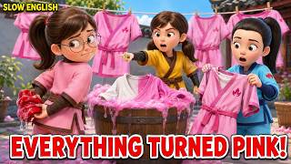 Why Did Everything Turn Pink? Easy English Listening Practice (A2)