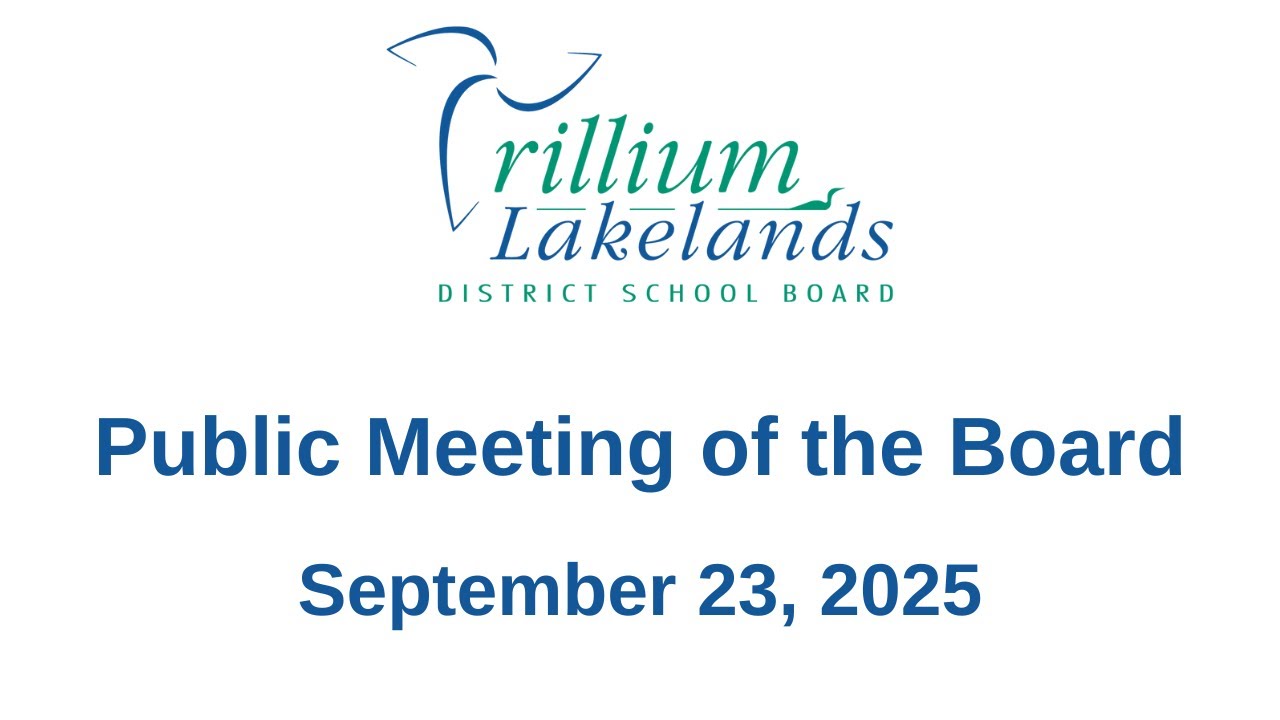 September 23, 2025 Public Meeting of the Board