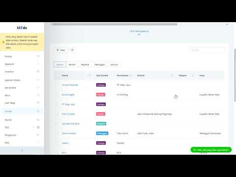 FITUR LABEL WARNA PADA TIPE KONTAK