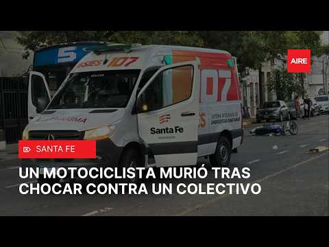 ACCIDENTE FATAL entre una MOTO y un COLECTIVO en pleno centro 🔴