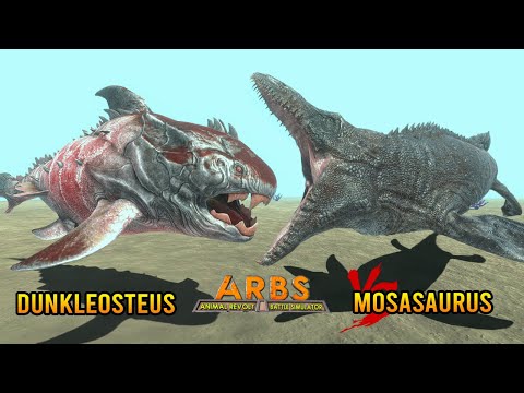 NEW UNIT Dunkleosteus vs Mosasaurus vs ALL SEA UNITS - Animal Revolt Battle Simulator