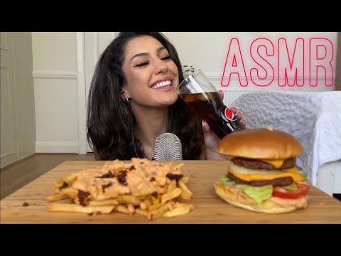 ASMR COPYCAT IN-N-OUT ANIMAL STYLE FRIES & BURGER *Kitone ASMR*