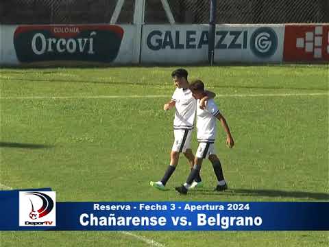 DIV. RESERVA: CHAÑARENSE 6-1 BELGRANO - FECHA 3 - TORNEO APERTURA 2024 (LIGA INTERPROVINCIAL)