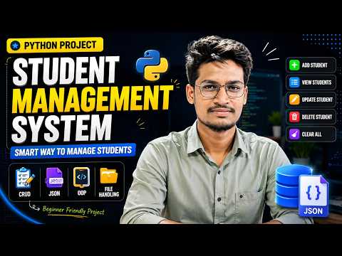 Student Management System In Python Complete Crud Project Using Json Oop Codebyarif Python